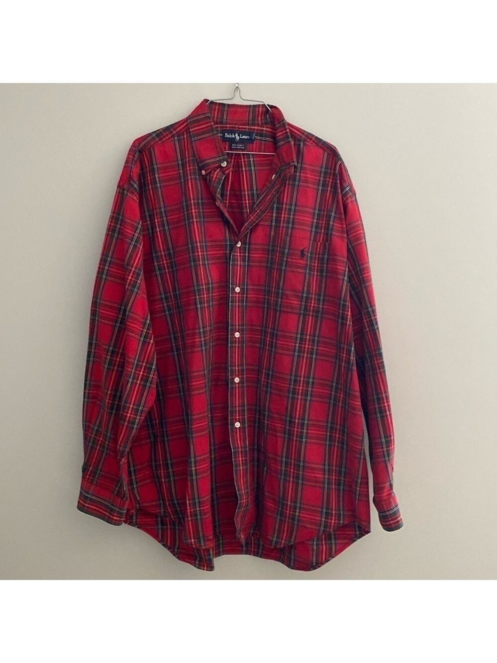 Ralph Lauren red plaid big & tall button down